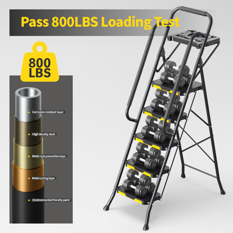 5 Step Ladder with Tool Platform