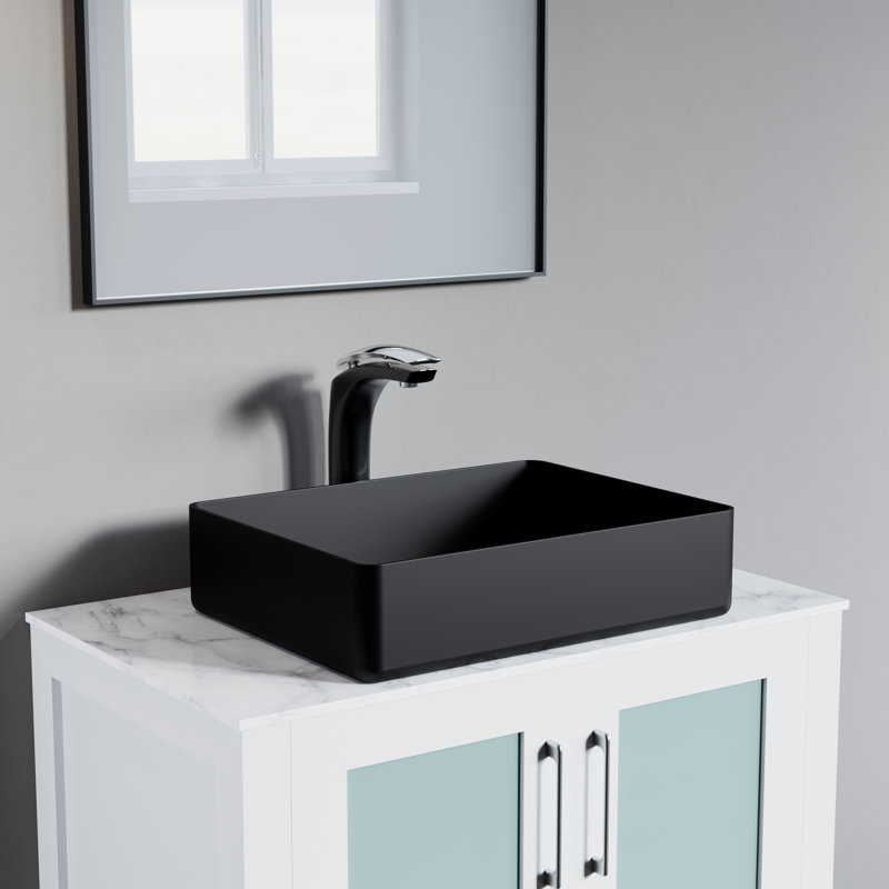 Single-handle Bathroom Faucet, Chrome/Black