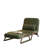 3-in-1 Convertible Green Chenille Reclining Sofa Chair | 5-Position Adjustable Sleeper Bed