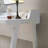 Home Office Writing Desk Ground Outlet USB-A Ports Finished On The Back Wooden Leg Frame