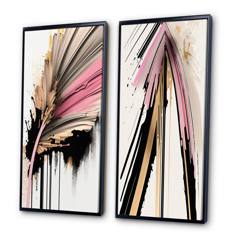 «Abstract Geode Peinture», 2 pièces sur toile, H 40 po x l 40 po, Cadre noir