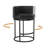 26" Swivel Counter Stool With Cylindrical Metal Frame And Full-Round Seat-121042927