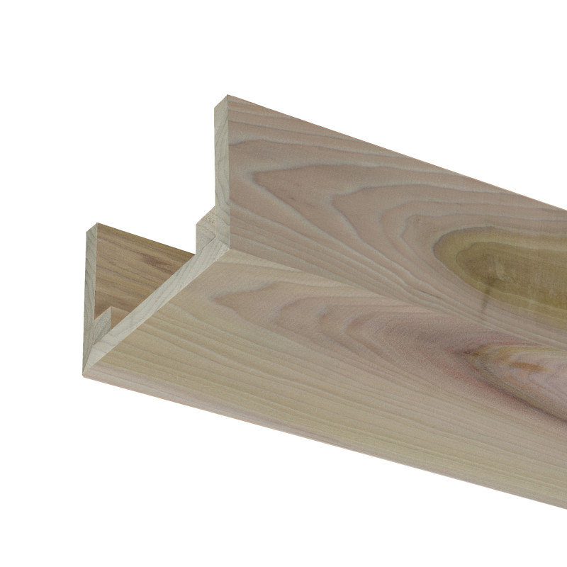 Rustic Box Beam Poplar, 3" H x 5.5" W x 92" D