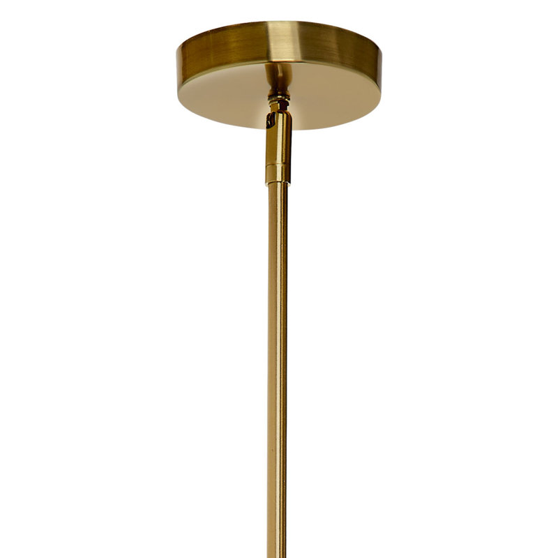 Congruent 1-Light Iron and Cotton Pendant