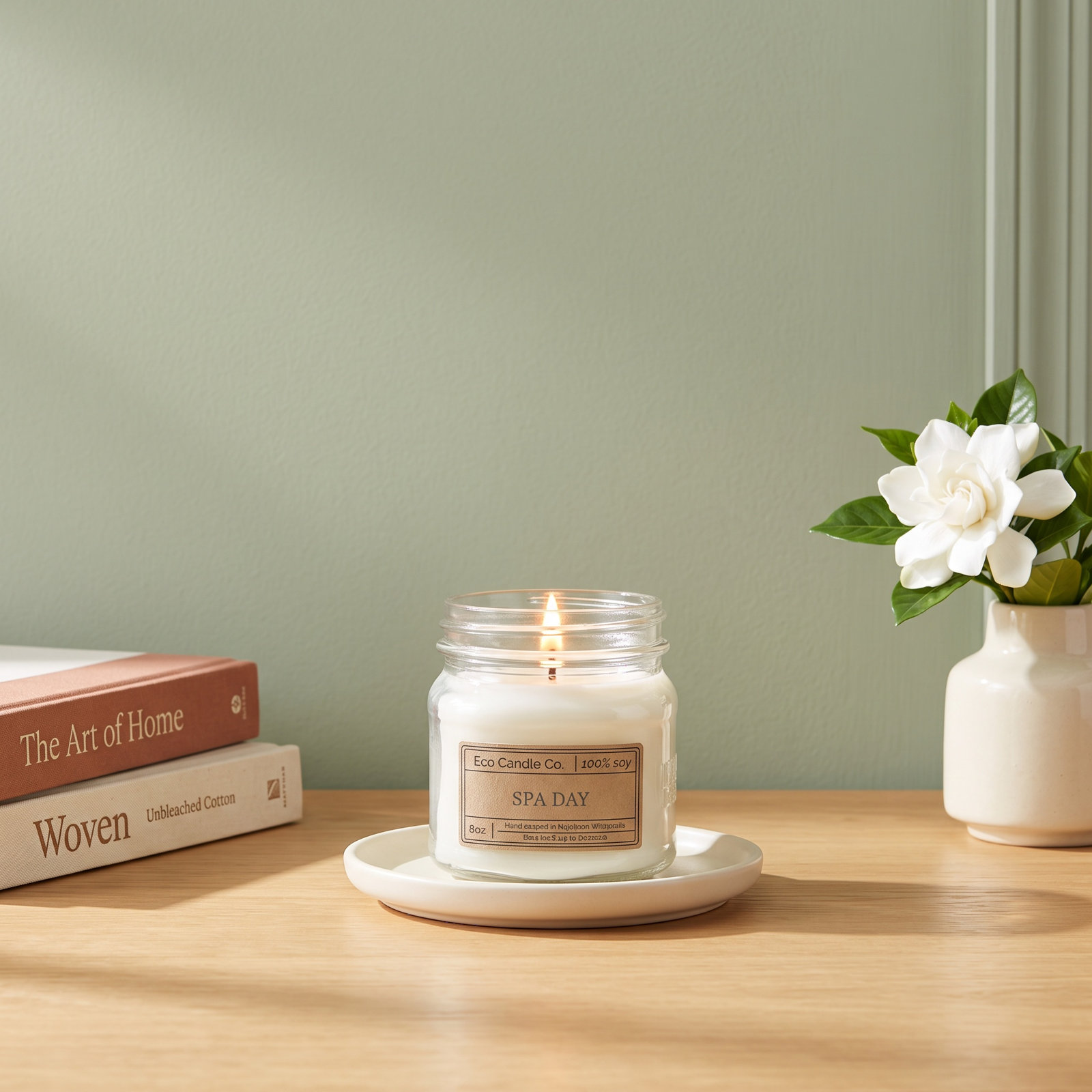 Spa Day Scented Jar Candle