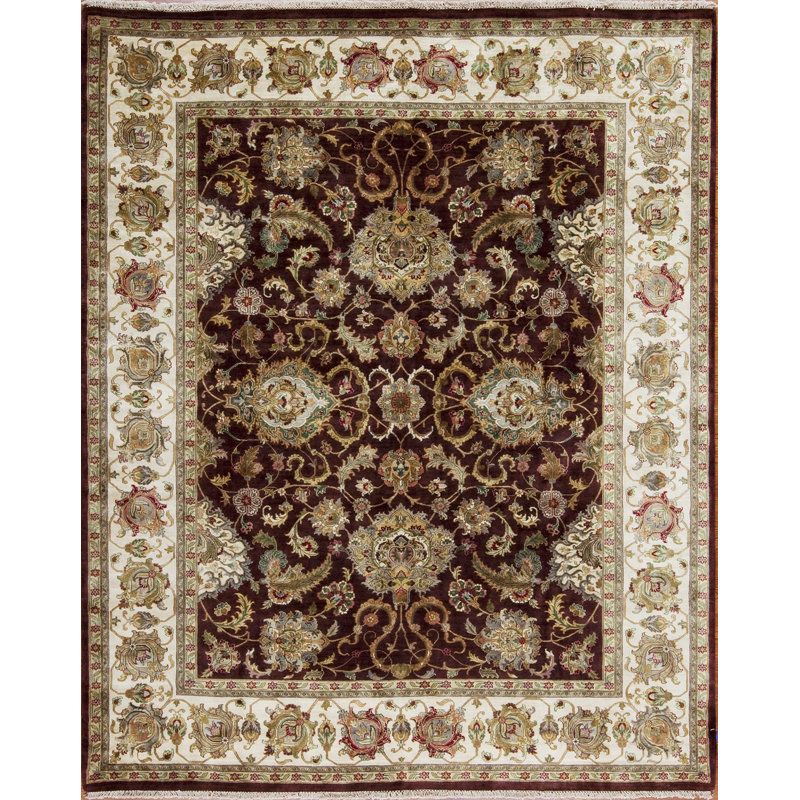 Golden Age Hand Knotted Wool Area Rug, Rectangle 8' x 10'