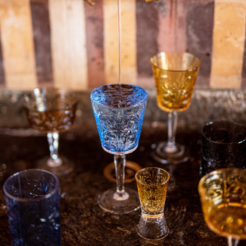Barocco Shot Glass, Amber