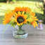 Faux Silk Sunflower Arrangement in Vase