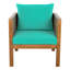 Ensemble de fauteuils d'extérieur confortables et verdoyants, chaise longue de patio avec coussins-134894707