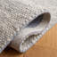 Tapis ivoire / gris en laine tissé à plat à la main Gramer-115499461
