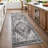 Oriental Machine Washable Area Rugs for Living Room Non-Slip Low Pile Distressed Carpet with Rubber Backing for Bedroom Dining Room Nursey-32360367