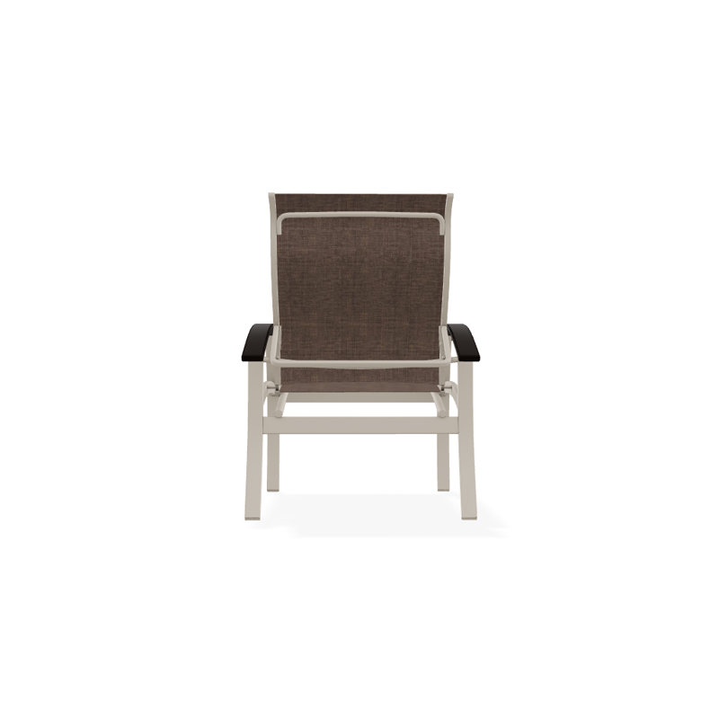 Chaise de patio Askar, Moka Sunbrella®, Noir, Désert texturé