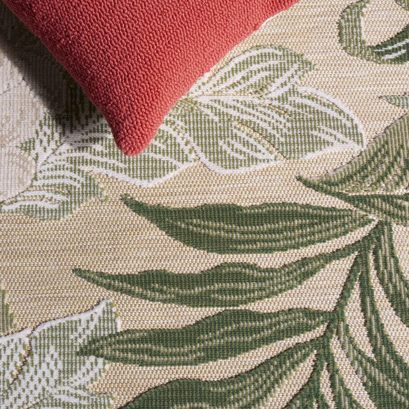 Tapis floral intérieur / extérieur Cabana 456, Rectangle 5'-1 x 7'-6
