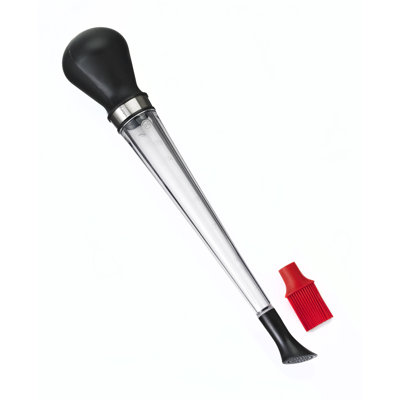 Cuisipro 3-in-1 Baster, Syringe, Nylon Head, Silicone Brush Head, Turkey Baster, Dishwasher Safe