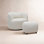 Avorie Swivel Armchair with Ottoman