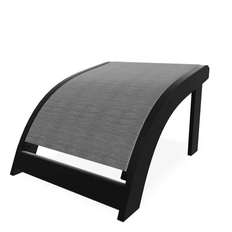 Repose-pieds Adirondack en polymère de qualité marine, Noir, Gris anthracite Collect