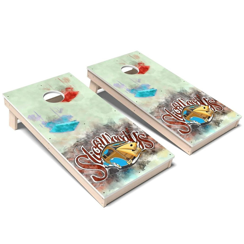 Ensemble de planches de cornhole composites toutes saisons pour aquarelle Artist, Ajouter un étui de transport