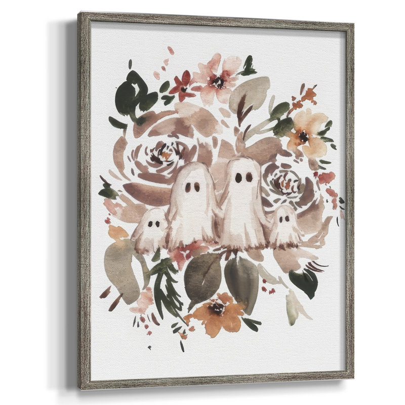 Ghost Family I, reproduction encadrée - bois massif, H 30 po x l 24 po