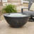 Monae Rectangle Concrete Smokeless Fire Pit Table-47816189-47816187