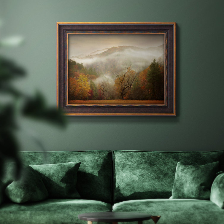 Soren Photography Study Autumn Mist Framed On Canvas