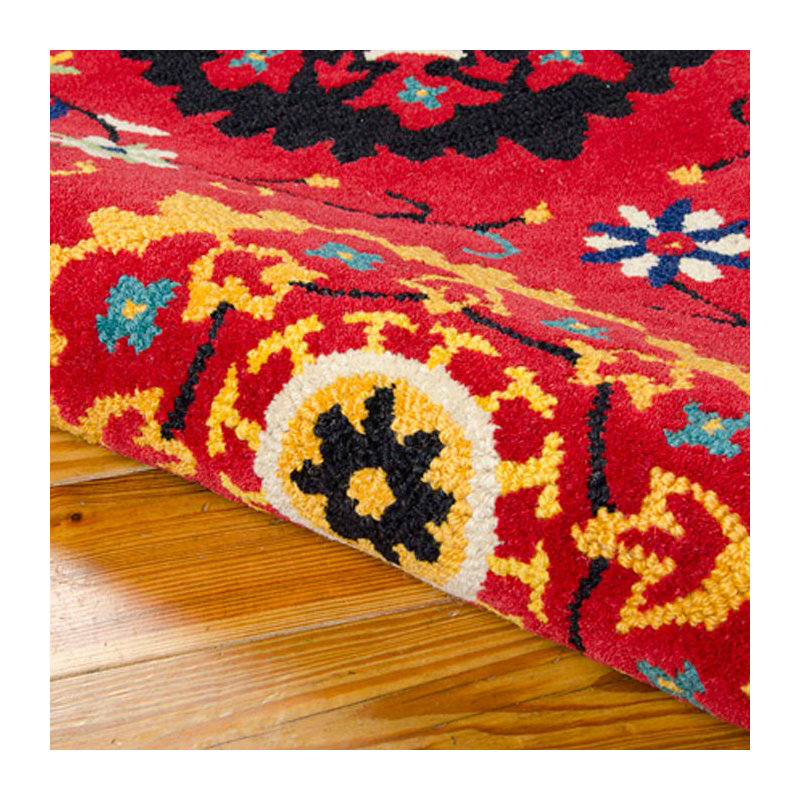 Aberdeenshire Wool Floral Indoor Rug, Rectangle 3'9" x 5'9"
