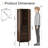 4-Tier Corner Bookcase With Glass Door And LED Sensor Light, Walnut Bookshelf L-Shaped Shelves With Baffles