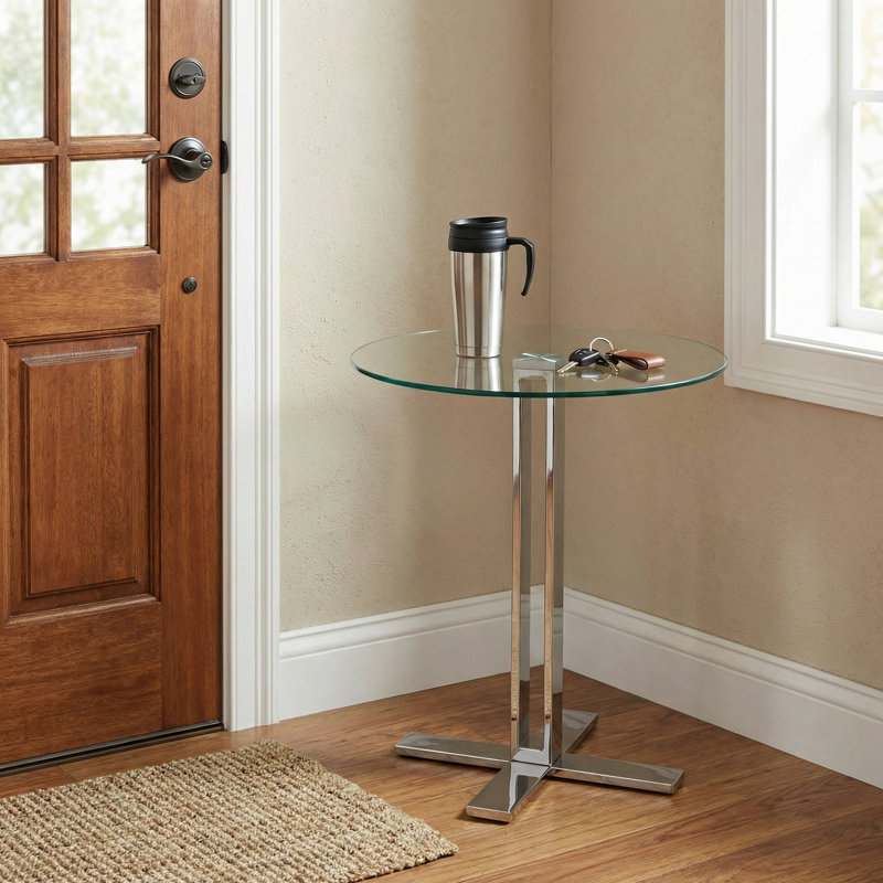 Nilsson Glass Top End Table