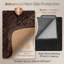Luxurious Brown Fluffy  Shag Area Rug - Ultra Soft High Pile Fluffy Carpet for Living Room-1184785227