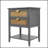 Natural Rattan 2-Drawer Side Table with Semi-Circular Handles, Perfect for Bedroom and Living Room Decor-835796790