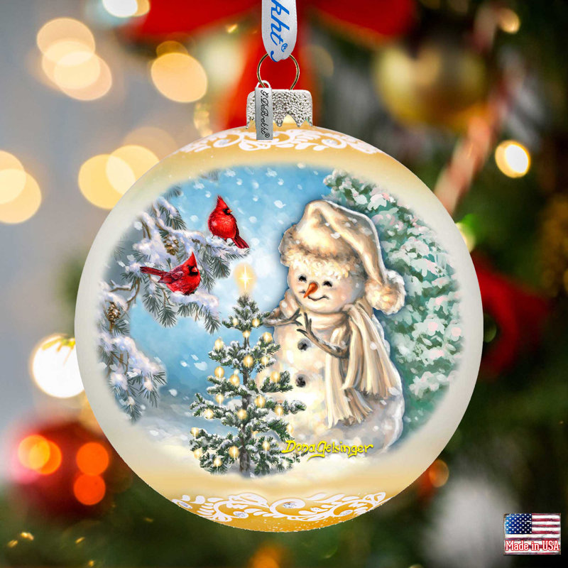 5.5'' Glass Animals Ball Ornament