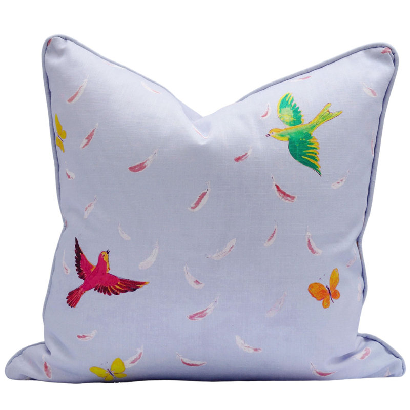 Paule Marrot Pillow Cover, 24"H x 24"W, Gray
