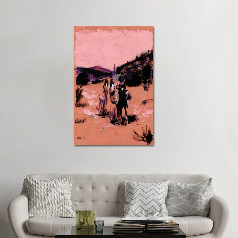 Apache Land - After Curtis - reproduction d'art sur toile tendue, 48" x 32", Gallery Wrapped Canvas, Sans cadre