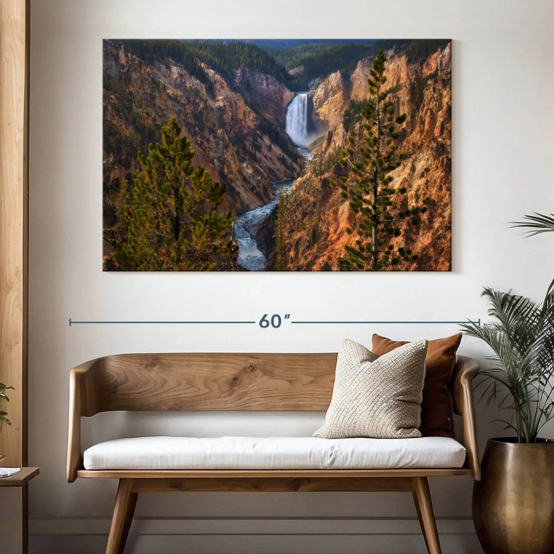 Alvord Great Yellowstone River, H 34 po x l 51 po