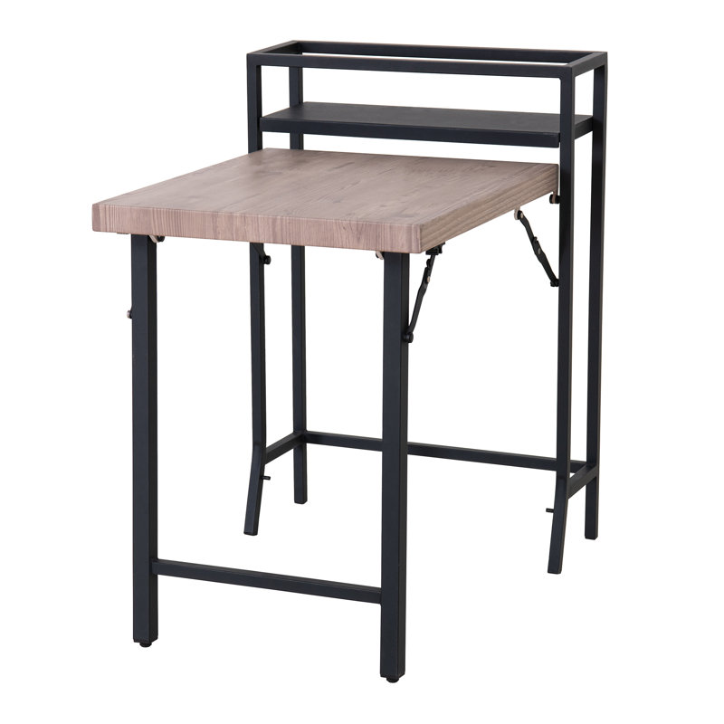 SUNJOY 3 Piece Patio Bistro Set LONDON with shelf, Patio Set with Folding Table & Chair and Storage Space, Garden Furniture Set for 2