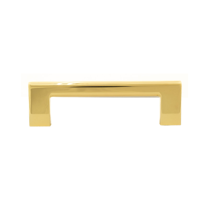 Vail 4" Polished Gold Bar Pull, Polished Gold, 4"