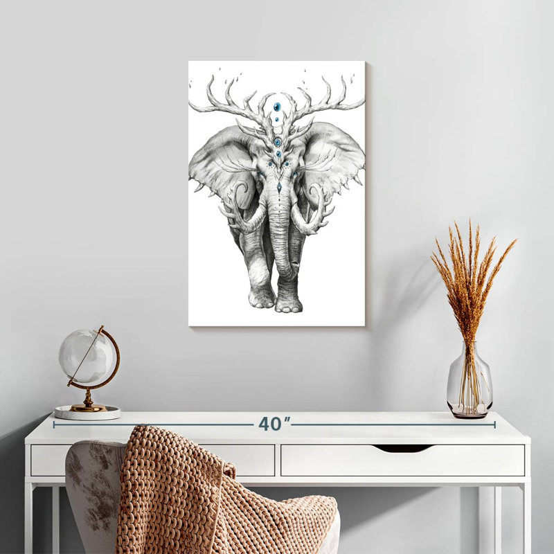 Âme d'éléphant Brampt, H 24 po x l 16 po