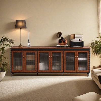Meuble télé style français avec rangement rétro