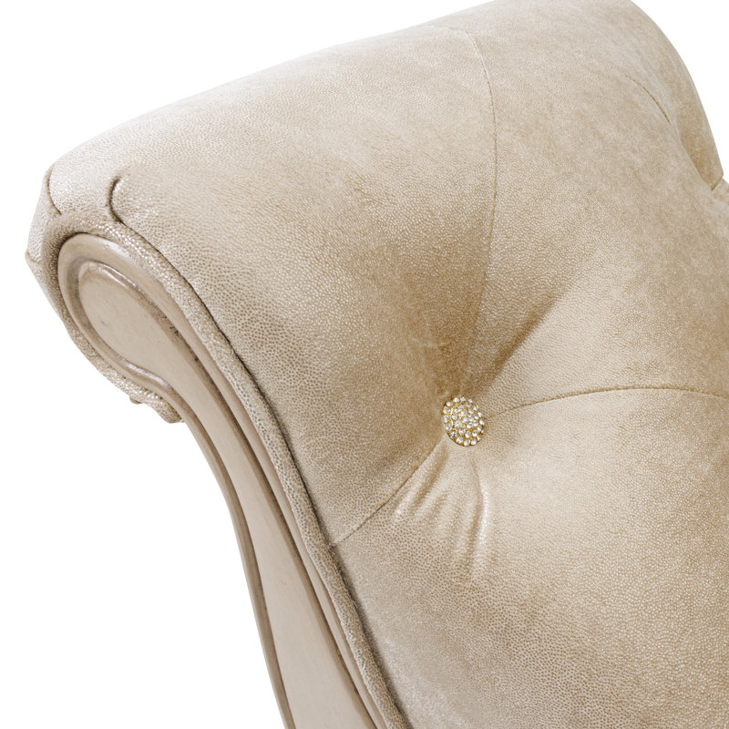Platine De Royale Upholstered Bench, Champagne