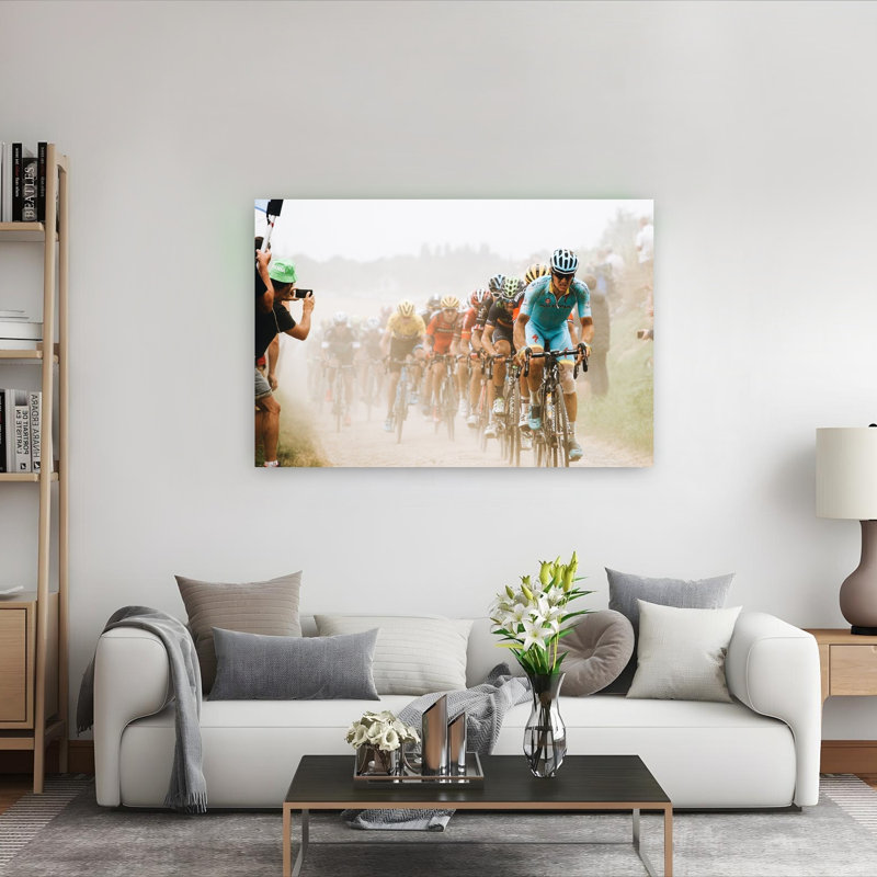 «Dusty Road Race», art mural contemporain, 40" H x 60" W