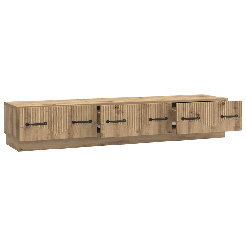 Unfinished TV Stand for TVs up to 65", Artisan Oak