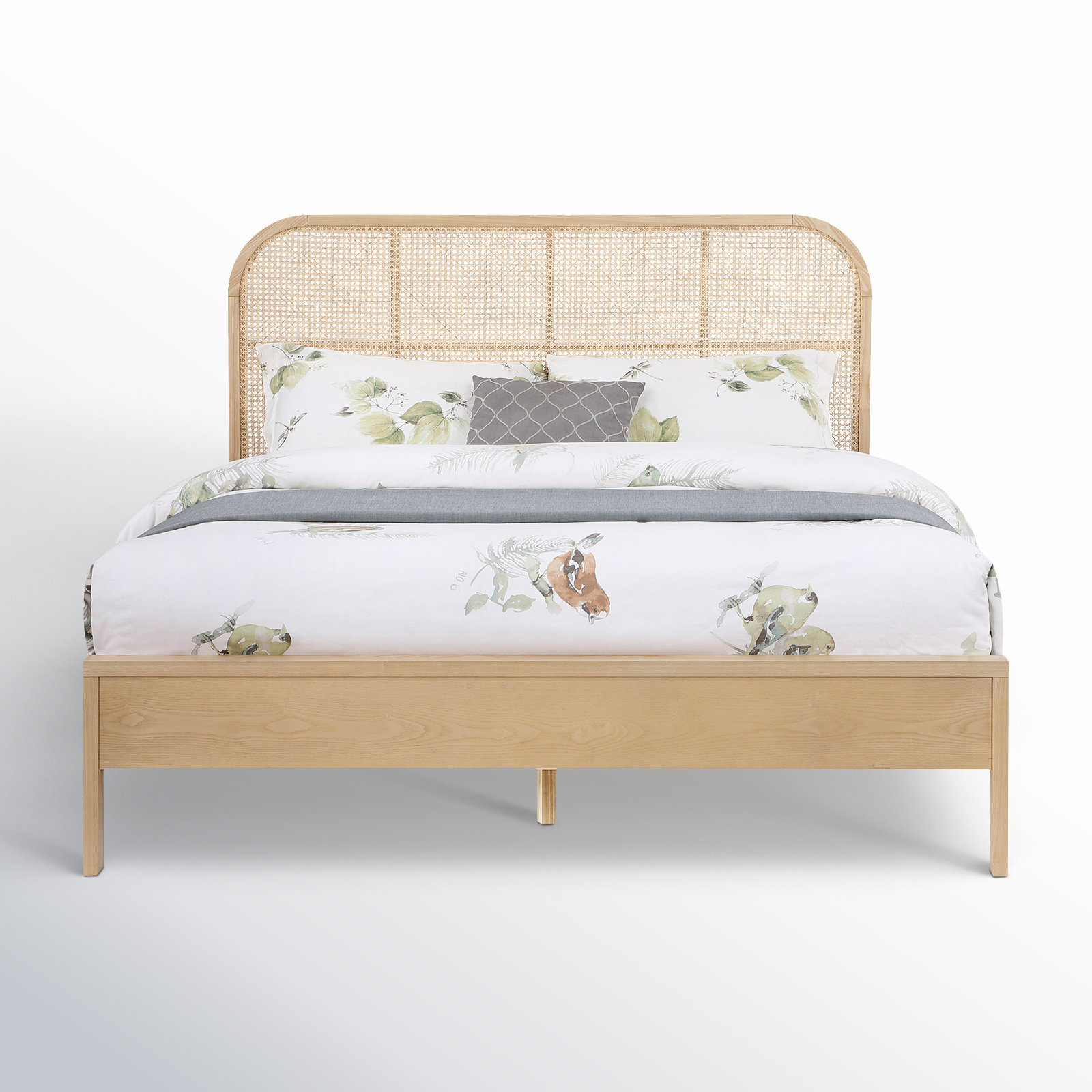 Alvery Cane Bed, King, Natural