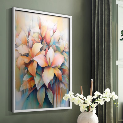 FLORAL Series DLXXVI  -Premium Framed Print -Ready to Hang - No Nails Required
