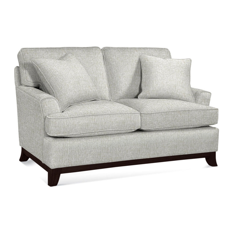 Oaks Way Loveseat, Brown Geometric, 0456-33, Java Finish