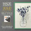 Vase floral indigo I - impression encadrée de qualité supérieure - prêt à être accroché - aucun clou requis - aucun clou requis-2056381510-2056381496