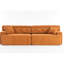 Canapé de compression orange confortable avec revêtement respirant pour la construction 4-890508544