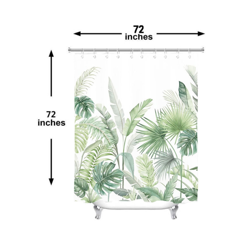 Rideau de douche Tropical
