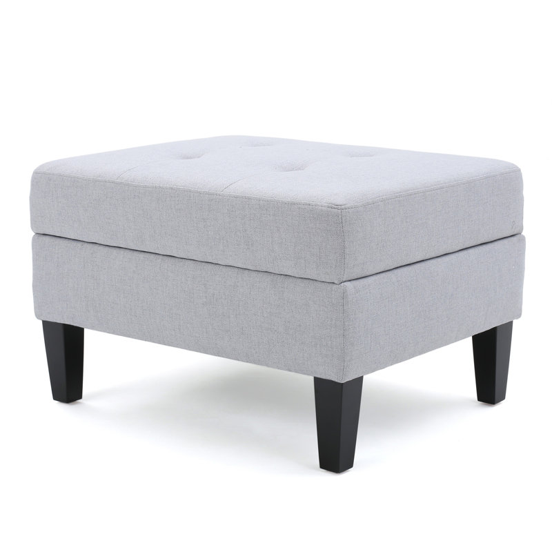 OTTOMAN DE RANGEMENT, Gris clair