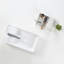 Petit lavabo vasque avec bonde escamotable, lavabo de salle de bain mural en céramique 18 po x 10 po ， Main gauche