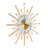 19.68" Modern Gold Silent Wall Clock