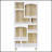 Geilys White And Distressed Pine 65-Inch 8-Shelf Bookcase, Combining Modern And Rustic Design For Ample Storage And Display